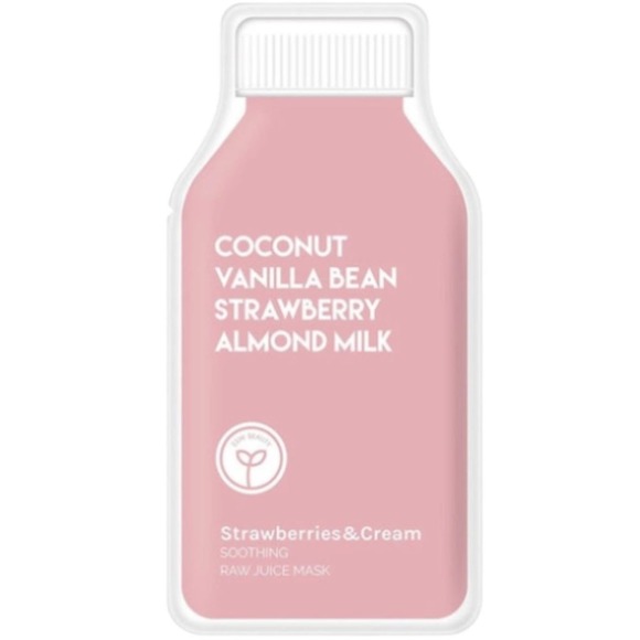 ESW Strawberries & Cream Soothing Raw Juice 6 Pack of Masks - Picture 3 of 4